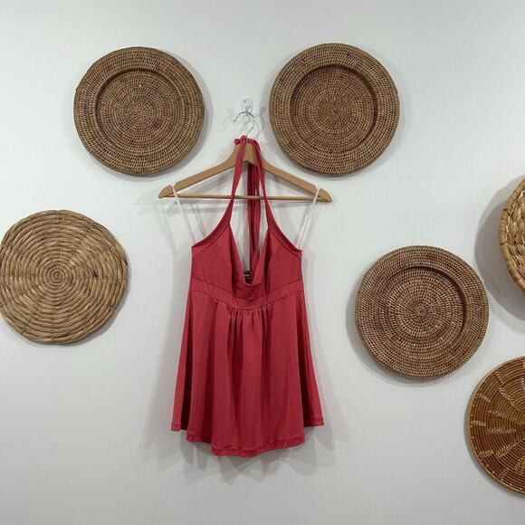 Vintage Y2K 2000s Wet Seal Pink Halter Tank Top Small - Picture 1 of 7